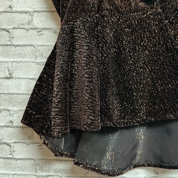 Vintage Francine Browner Women's Size 3 Copper Black Shimmer Top Bow Feathers - Picture 6 of 15